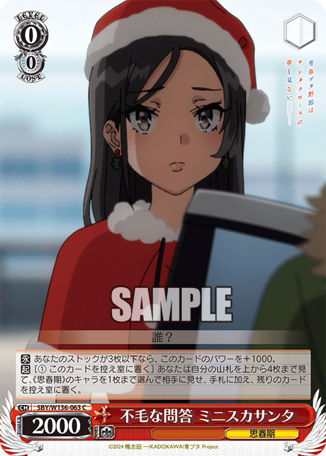 不毛な問答 ミニスカサンタ