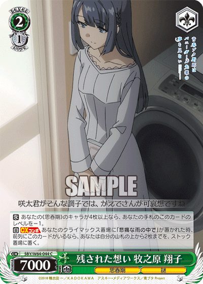 残された想い 牧之原 翔子