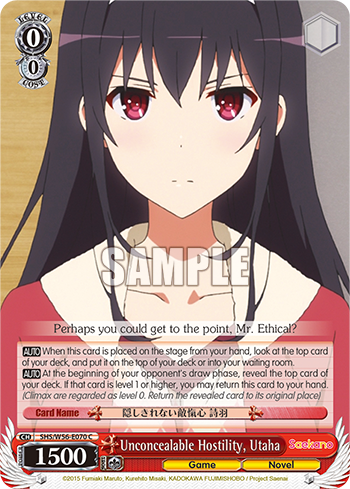Unconcealable Hostility, Utaha