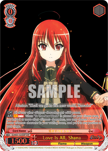 Love Is All, Shana