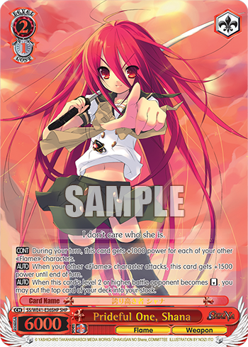 Prideful One, Shana