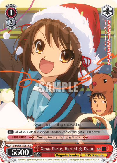 Xmas Party, Haruhi & Kyon
