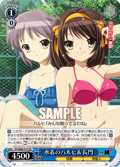 水着のハルヒ＆長門