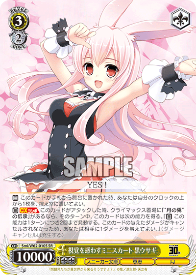 視覚を惑わすミニスカート 黒ウサギ