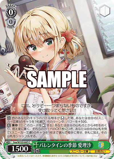 バレンタインの季節 愛理沙