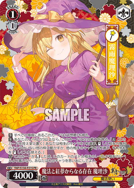 魔法と紅夢からなる存在 魔理沙