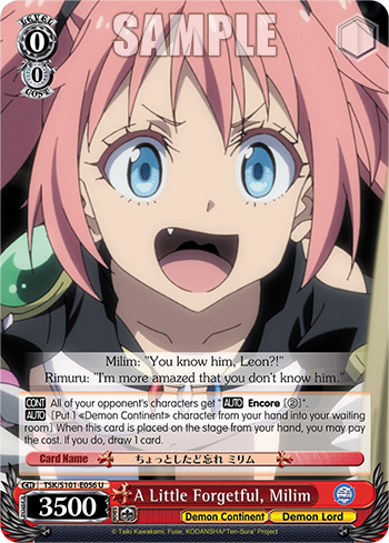 A Little Forgetful, Milim